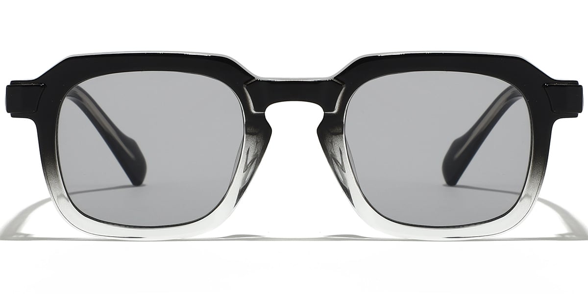 Square Sunglasses gradient_black+light_grey