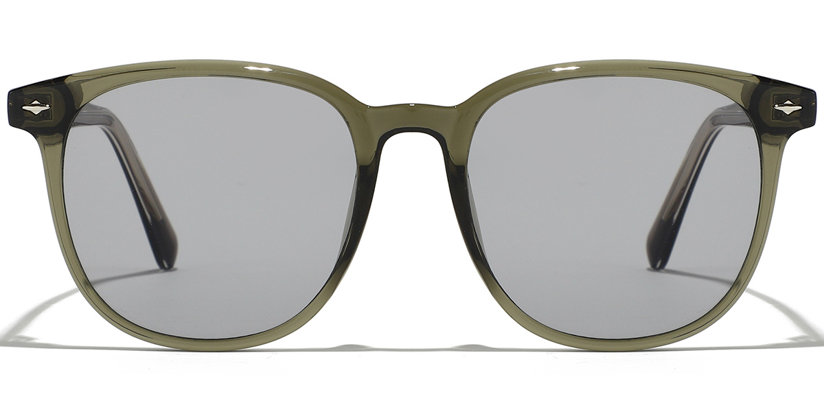 Square Sunglasses translucent-green+light_grey