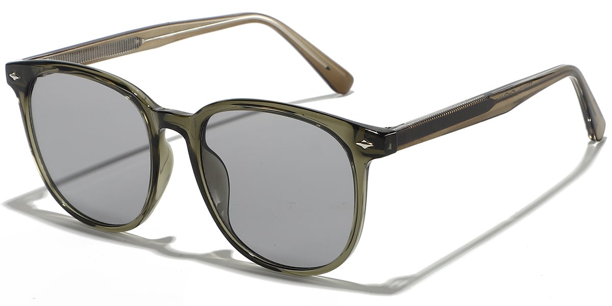 Square Sunglasses translucent-green+light_grey
