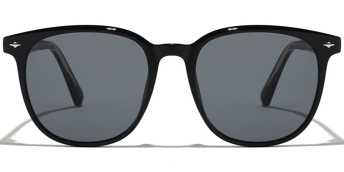 Square Sunglasses black+dark_grey