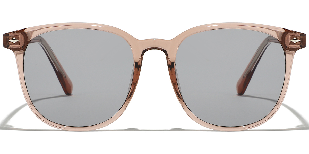Square Sunglasses translucent-pink+light_grey