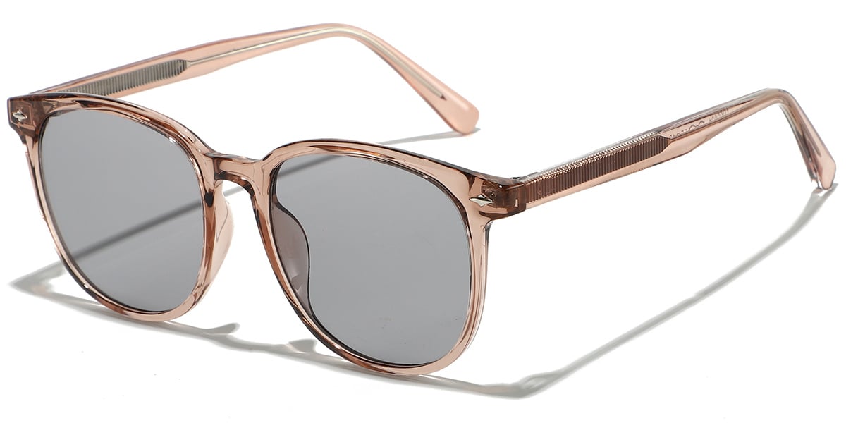 Square Sunglasses translucent-pink+light_grey