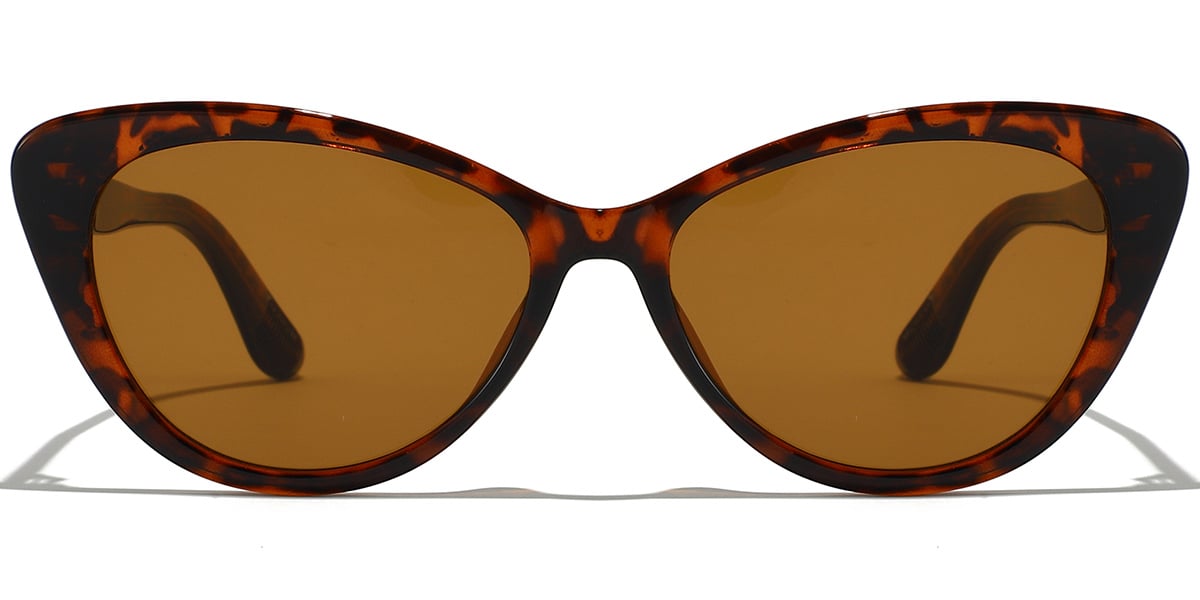 Geometric Sunglasses tortoiseshell+amber