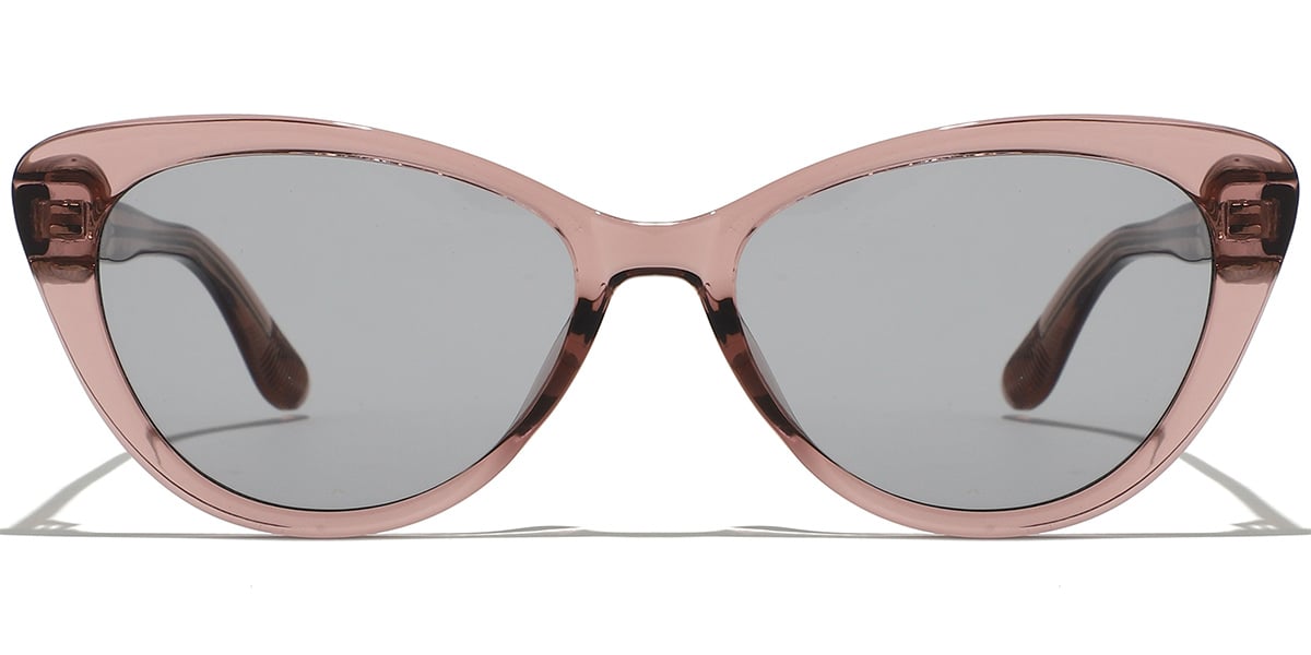 Geometric Sunglasses translucent-pink+light_grey