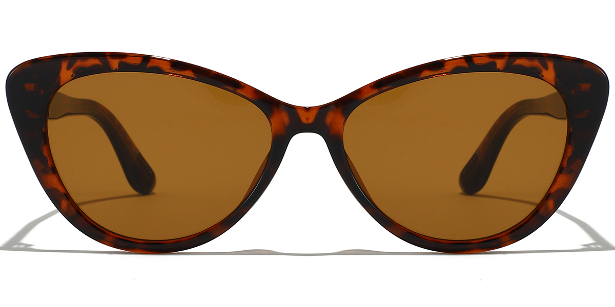 Geometric Sunglasses tortoiseshell+amber