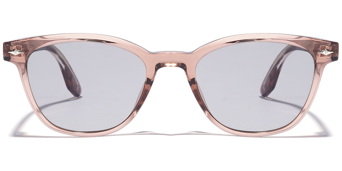 Rectangle Sunglasses translucent-pink+light_grey