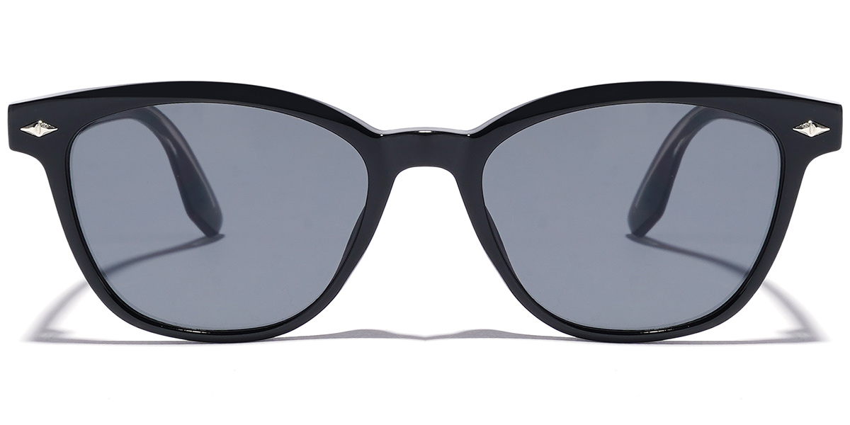 Rectangle Sunglasses black+dark_grey