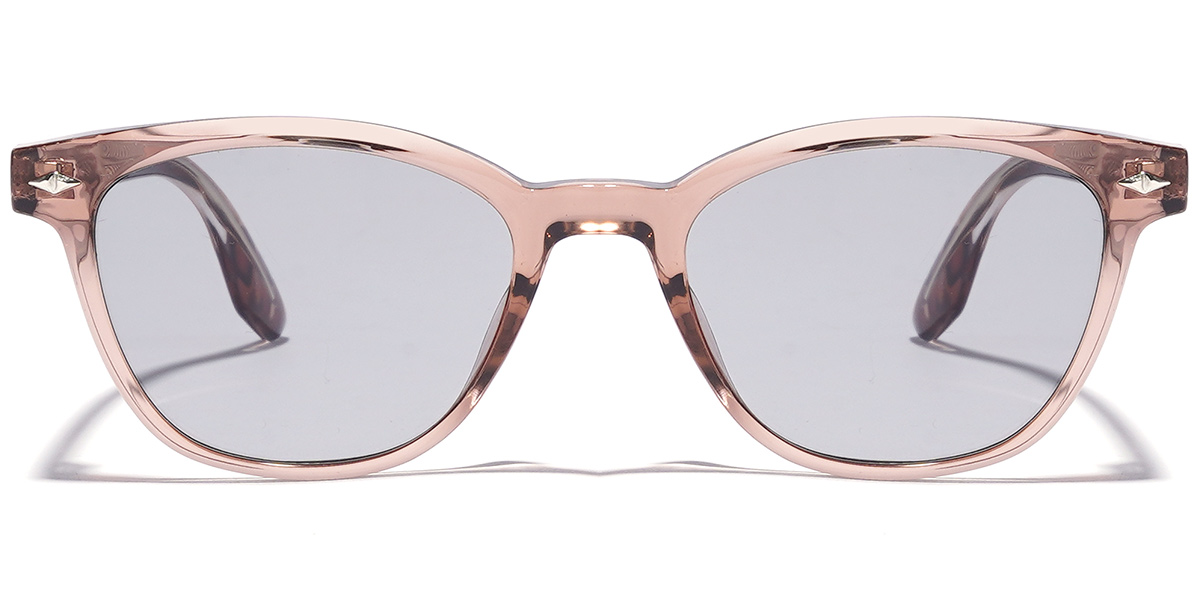 Rectangle Sunglasses translucent-pink+light_grey