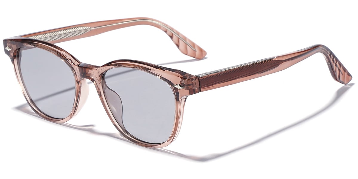 Rectangle Sunglasses translucent-pink+light_grey